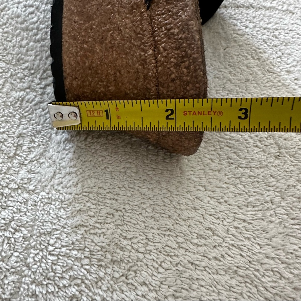 Birkenstock Black Two-Strap Cork Footbed Sandals - Picture 11 of 16